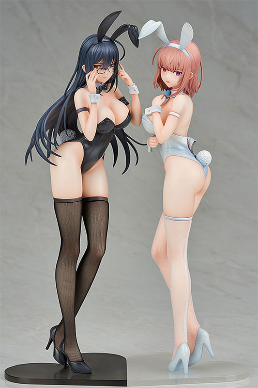 Ikomochi Original Character Black Bunny Aoi & White Bunny Natsume 2 Figure Set