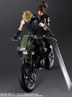 Final Fantasy VII Remake — Cloud Strife — Jessie Rasberry — Motorbike Set — Play Arts Kai